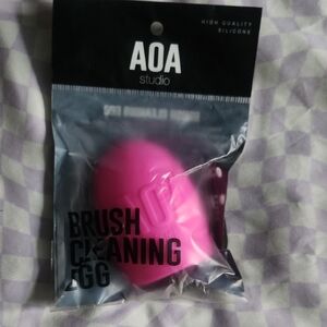 Aa Studio Pink Silicone Brush Cleaning Egg